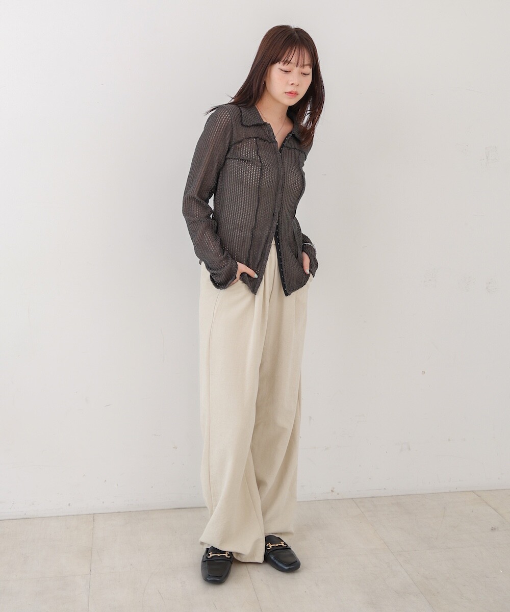 波紋洞洞薄長袖【JT025】