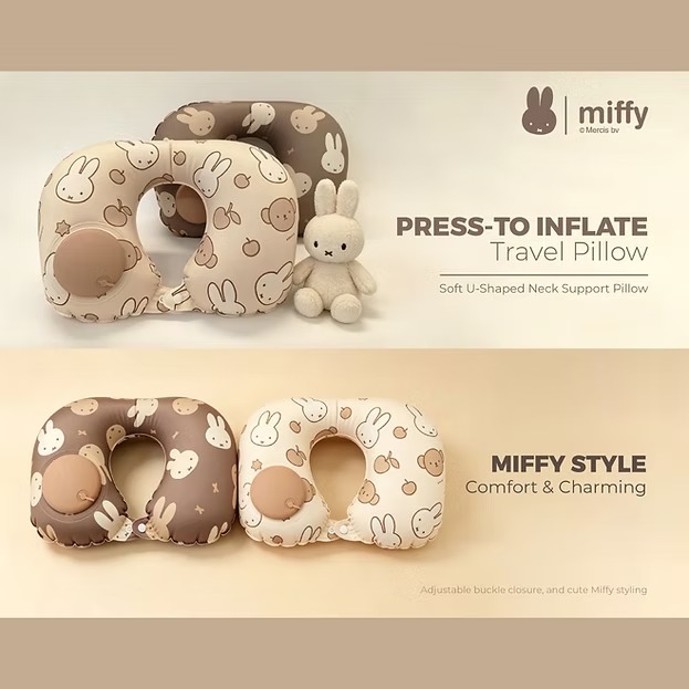 Miffy 正版授權‼️ 可壓縮旅行頸枕