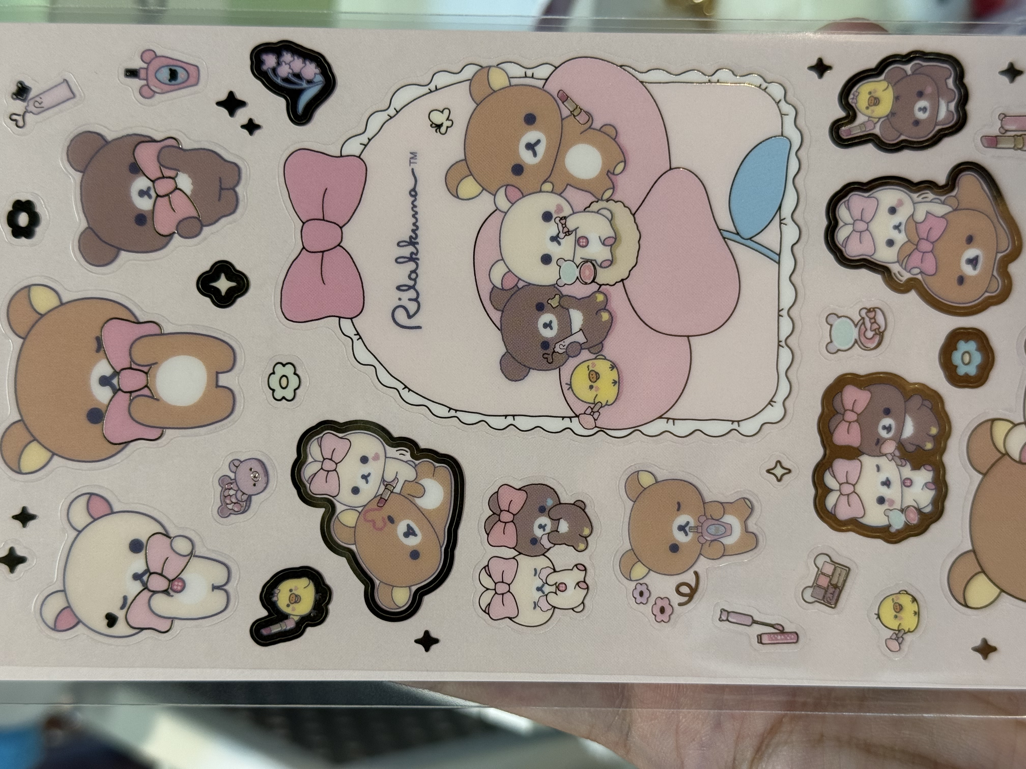 《現貨》全新RILAKKUMA化妝派對系列貼紙