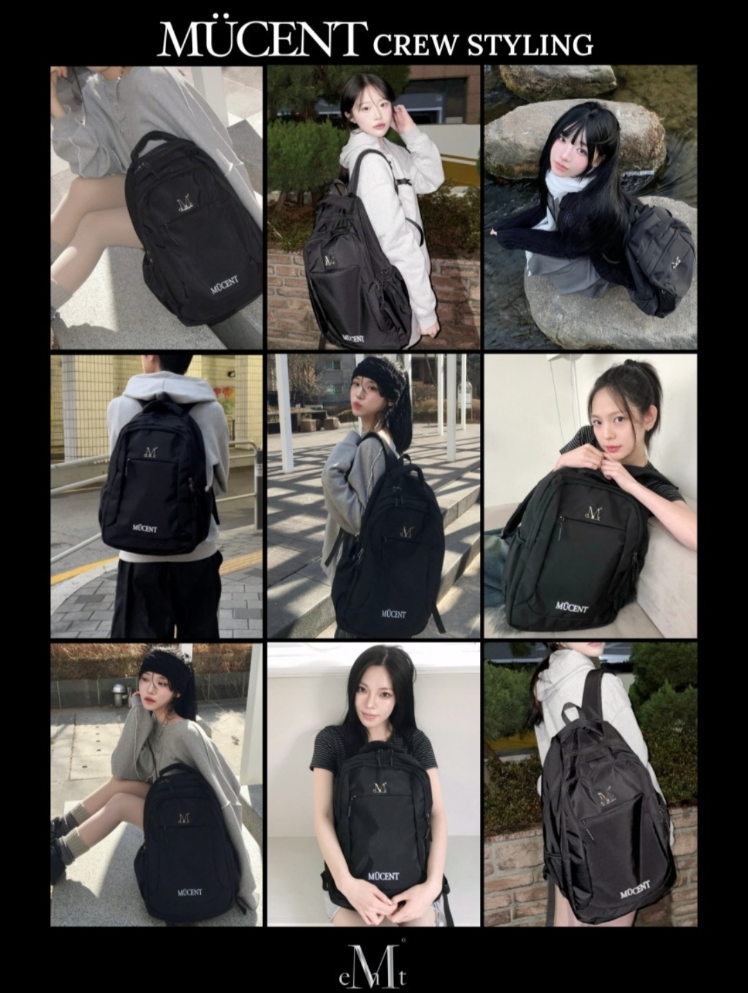 MUCENT Mikey Metal Logo Backpack