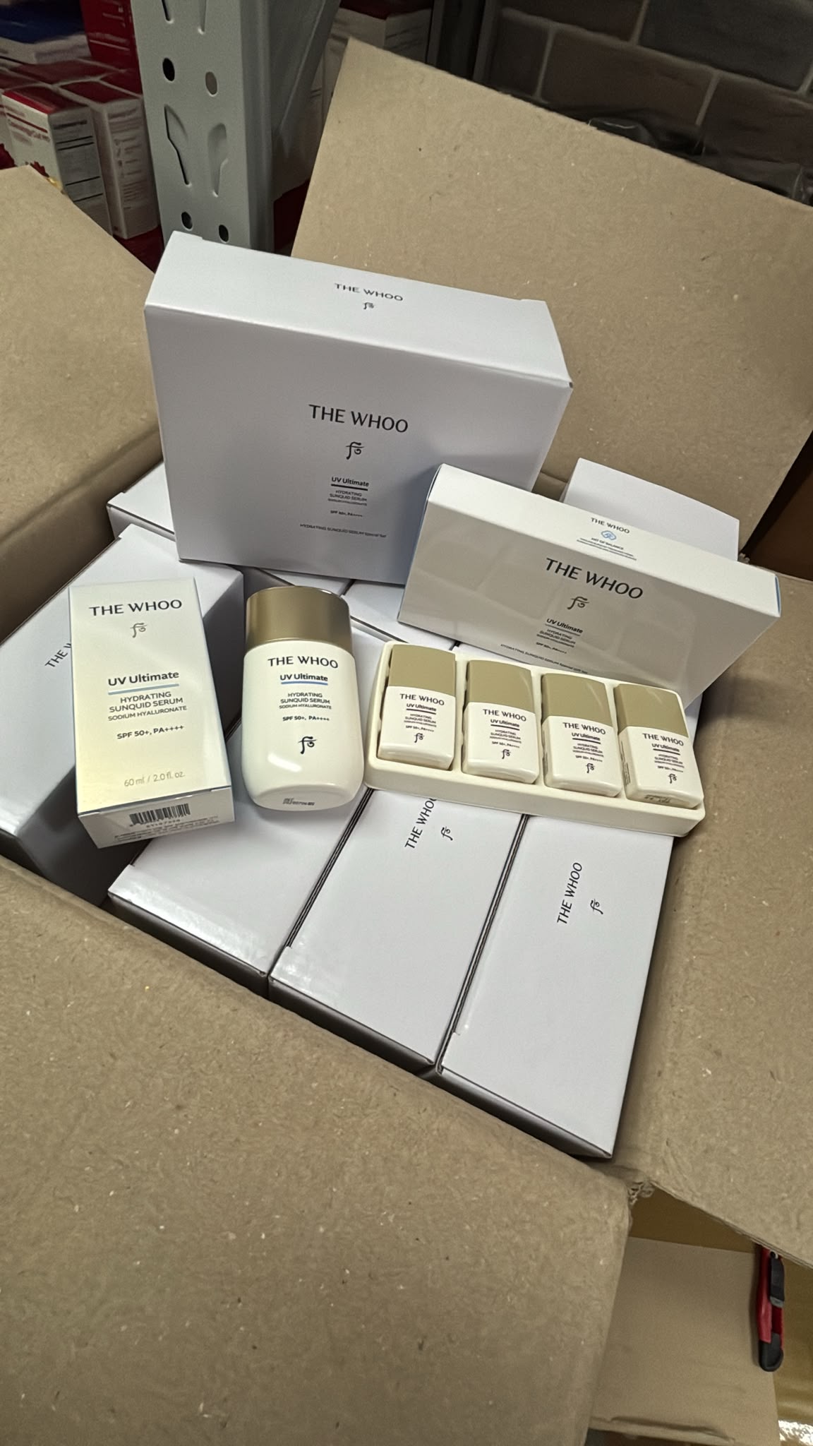 韓國🇰🇷Whoo超水感冰爽空氣防曬液60ml+13ml*4ea 新款