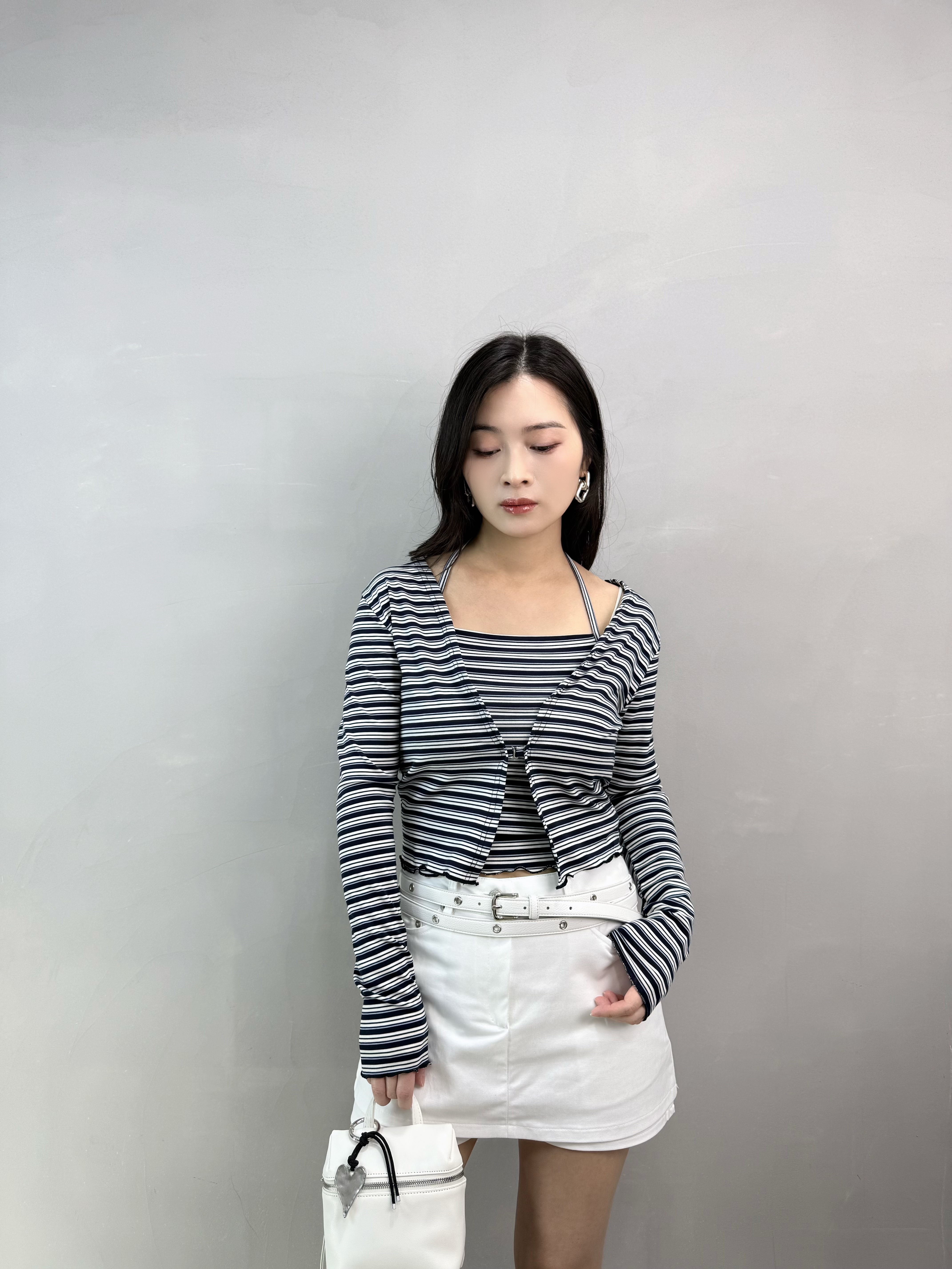 L76 橫間吊帶+外套Set