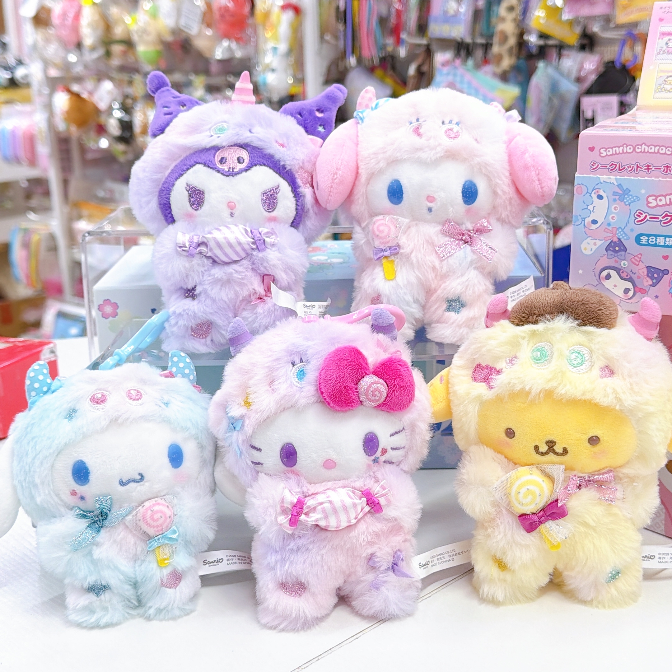 日本直送sanrio 糖果色怪獸系列公仔掛飾