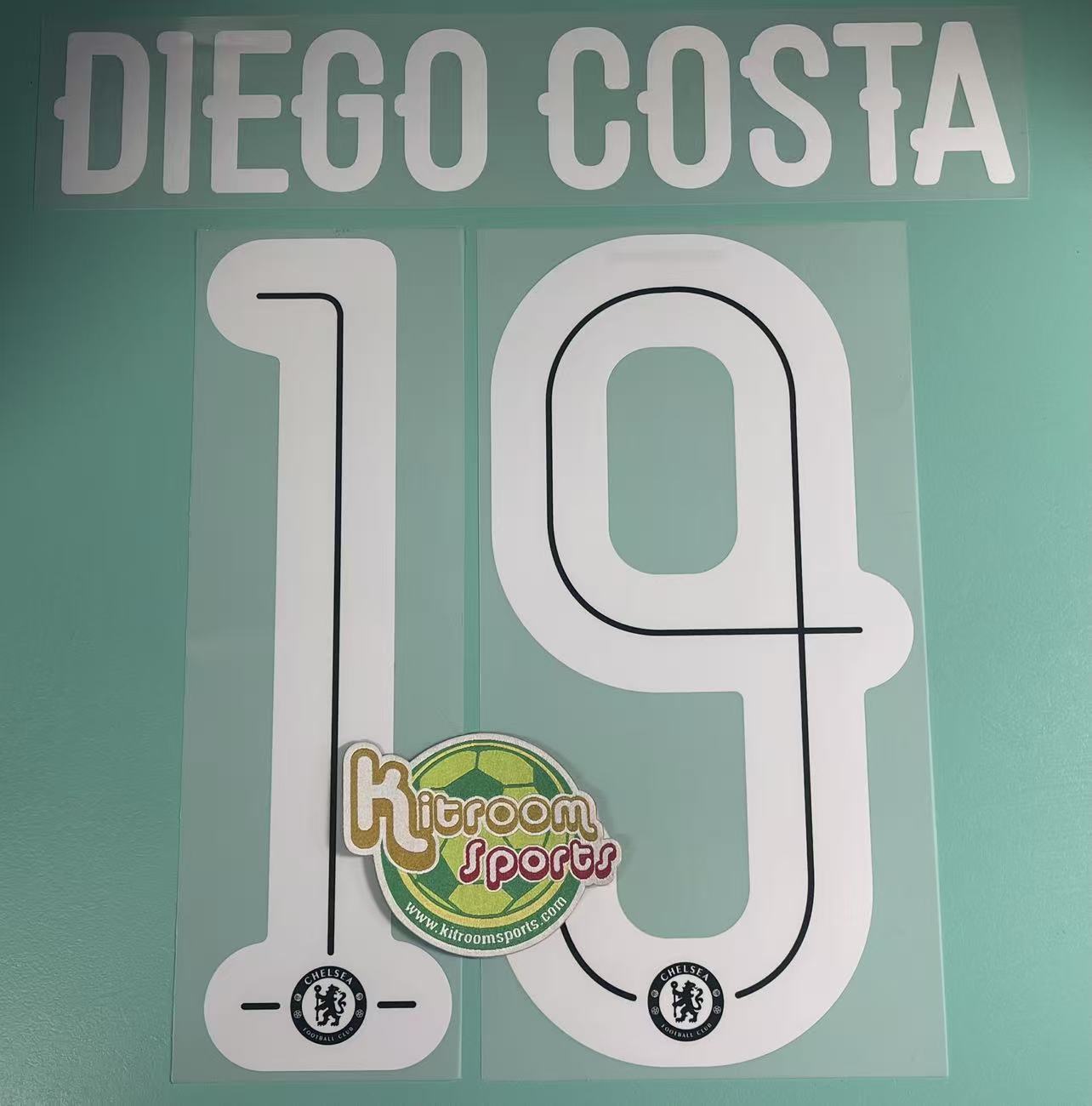 2016-17 Chelsea Away UCL Nameset #19 DIEGO COSTA