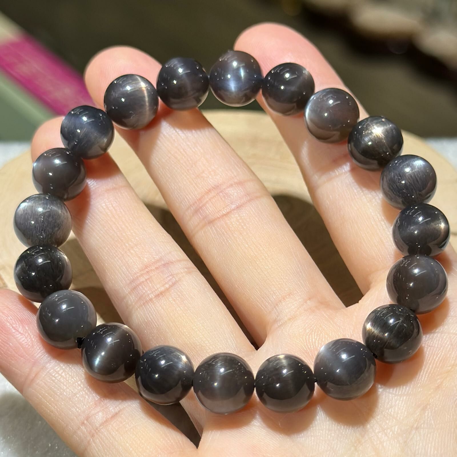 高品✨黑骨幹手串 9.5 mm +/-