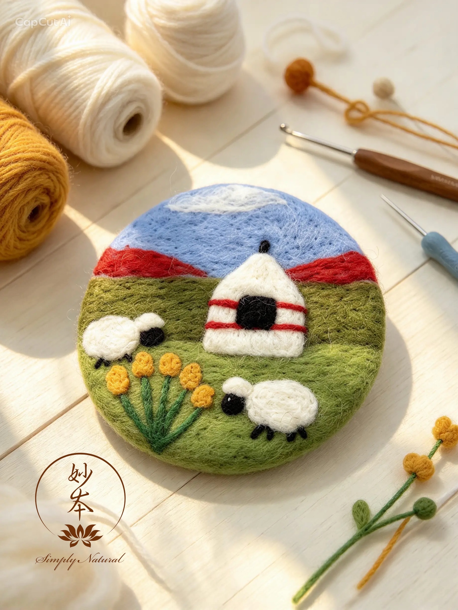 尼泊爾羊絨墊（可作杯墊）