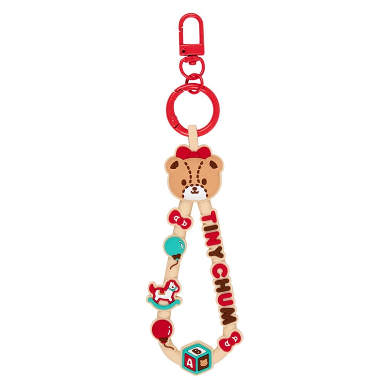 現貨｜Sanrio Tiny Chum Hello Kitty熊仔 日版 橡膠繩 鎖匙扣 (82958-7)