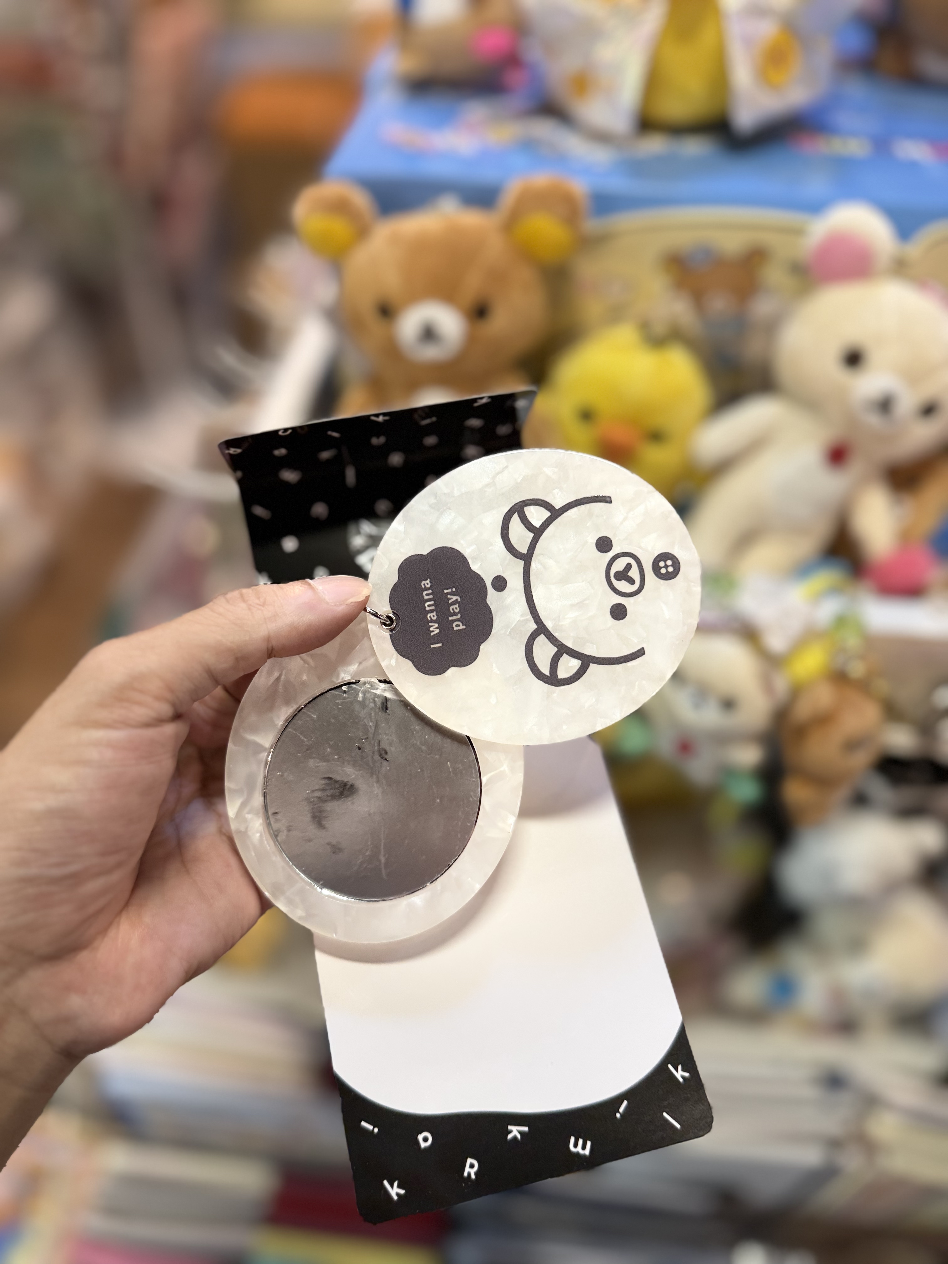 《現貨》全新Rilakkuma 黑白系列 鏡仔掛飾
