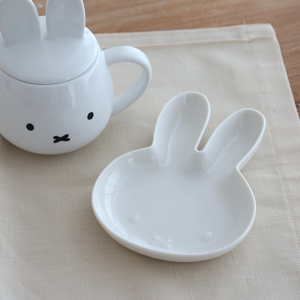 【日本直送】Miffy 立體兔耳陶瓷餐盤！打造治癒系餐桌風格 