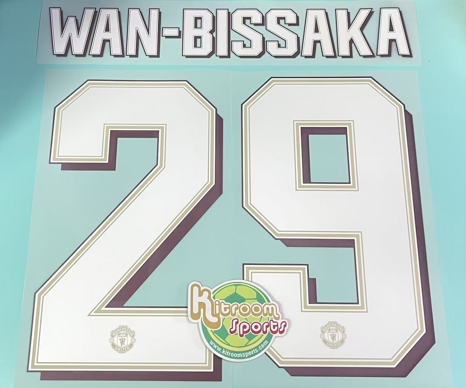 2019-20 Manchester United Home UCL Nameset #29 WAN-BISSAKA