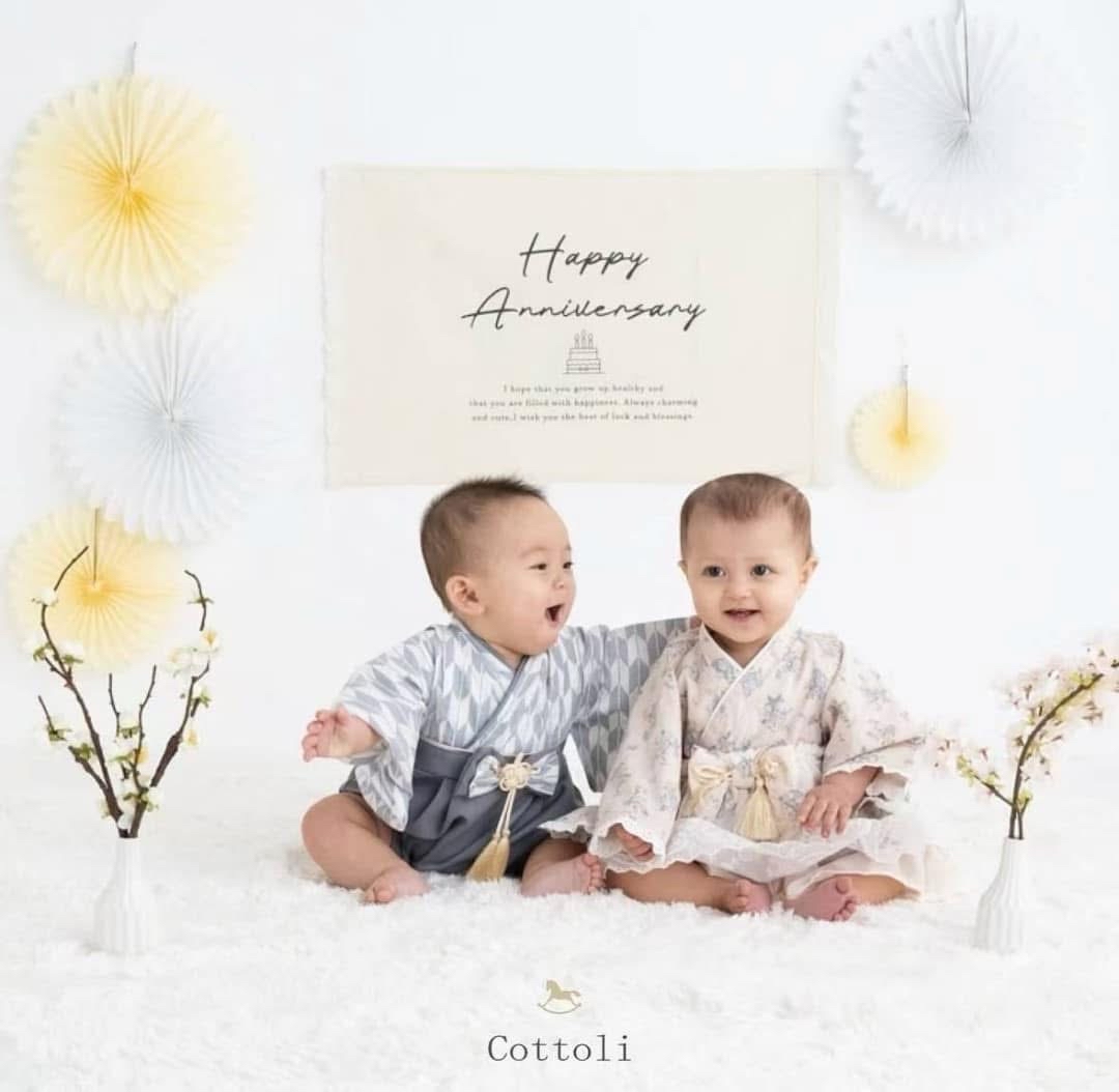 A0111 男仔矢絣和服款爬服