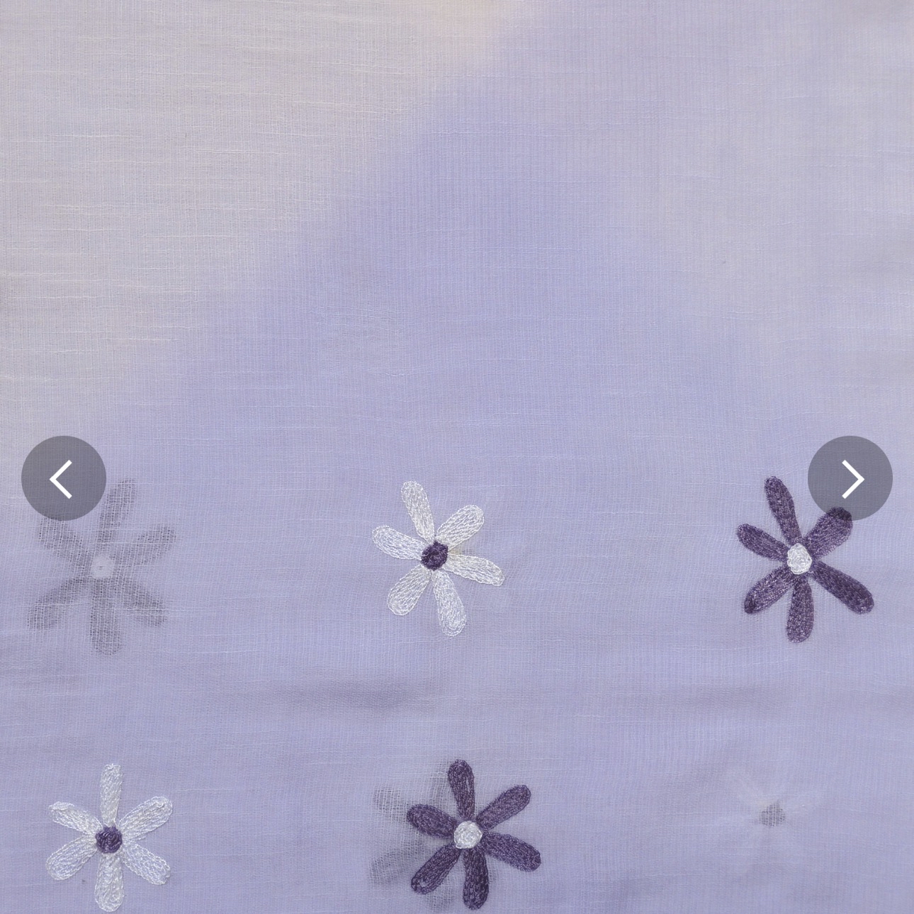 日本進口IORI刺繡花朵輕薄圍巾