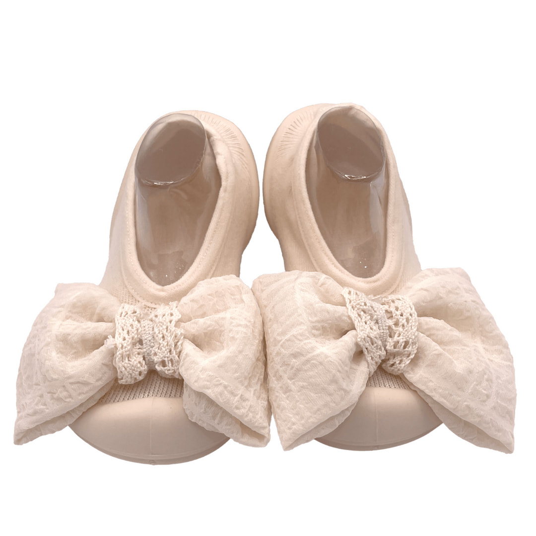 GGOMOOSIN 幼兒學行襪鞋 - 香草蝴蝶結