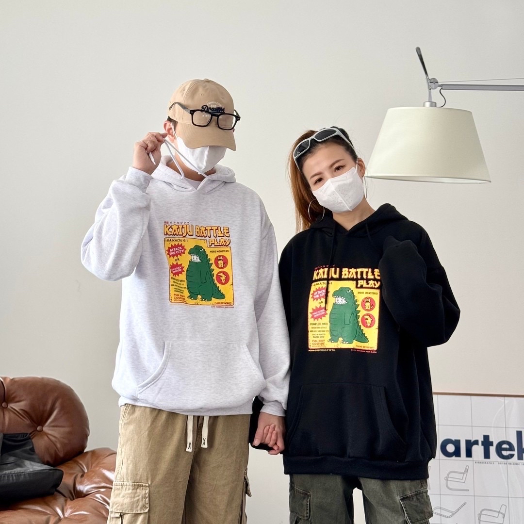 [預訂]哥吉拉ゴジラ情侶衞衣