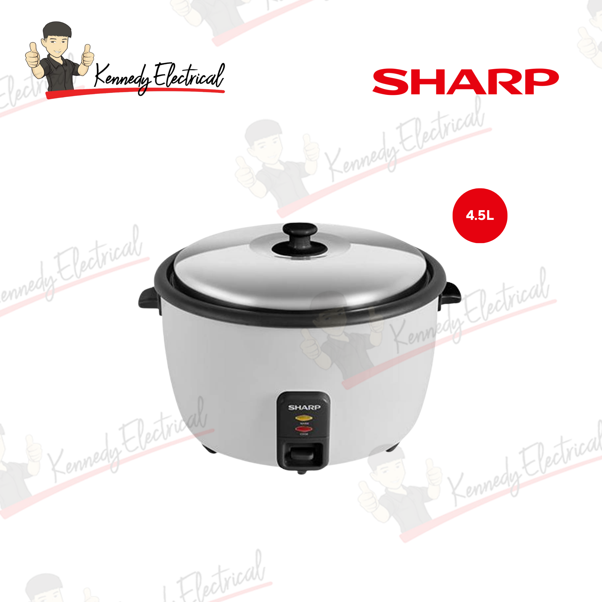 Sharp 4.5L Commercial Rice Cooker (KSH458CWH)