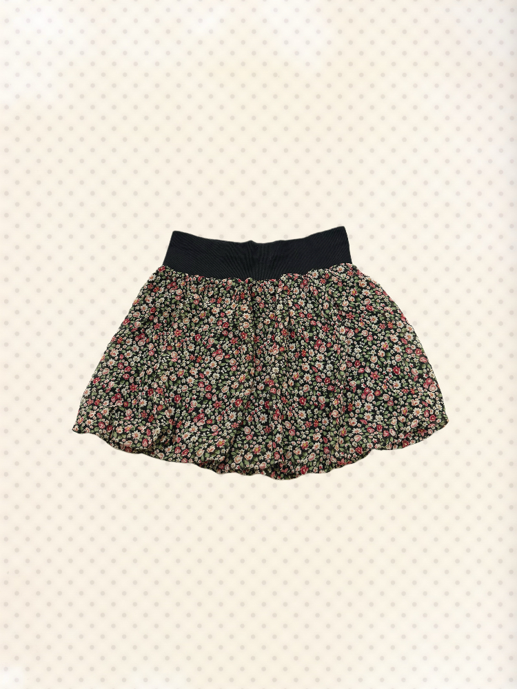 [On Sale] High W Floral Skort