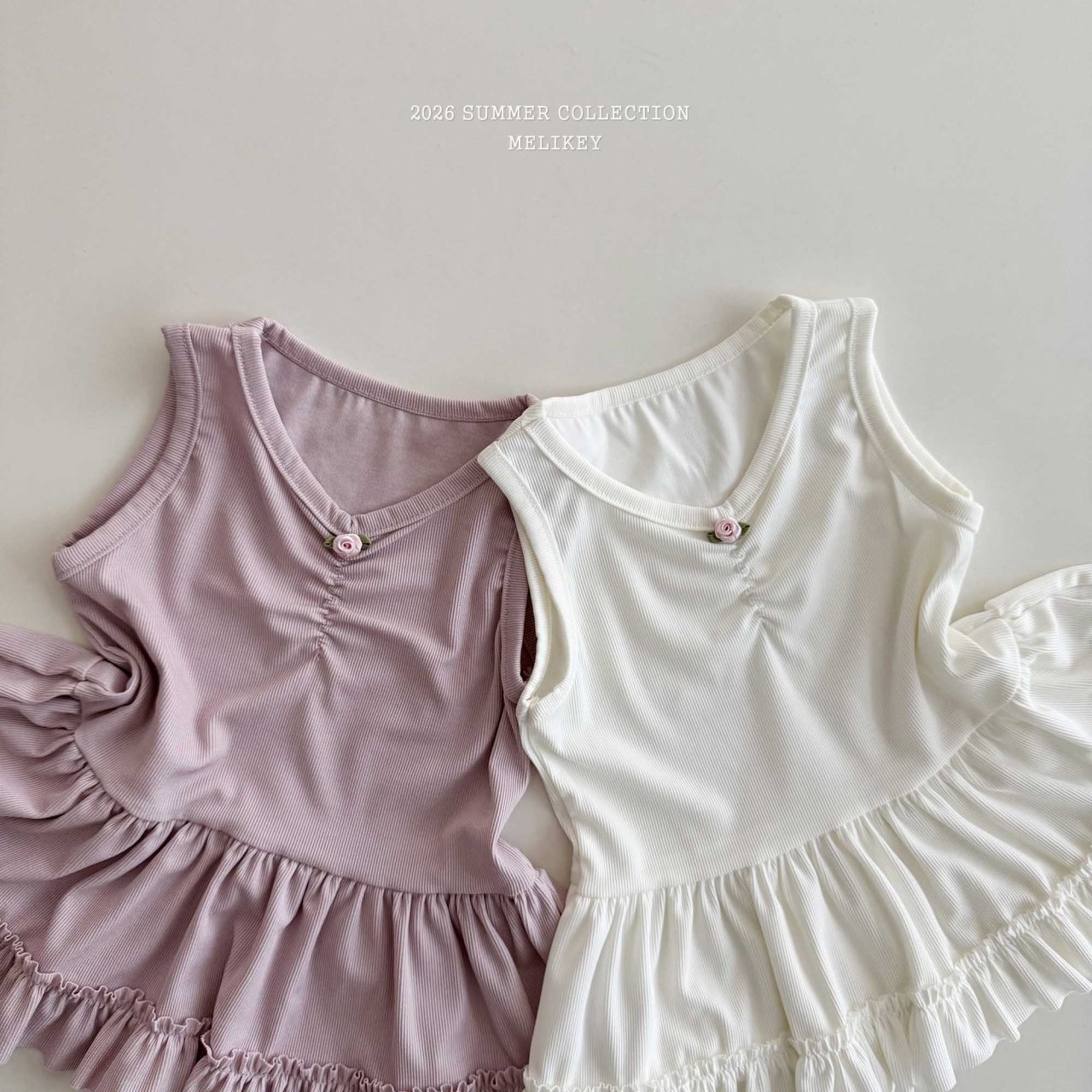 Rose Frill Sleeveless Tee
