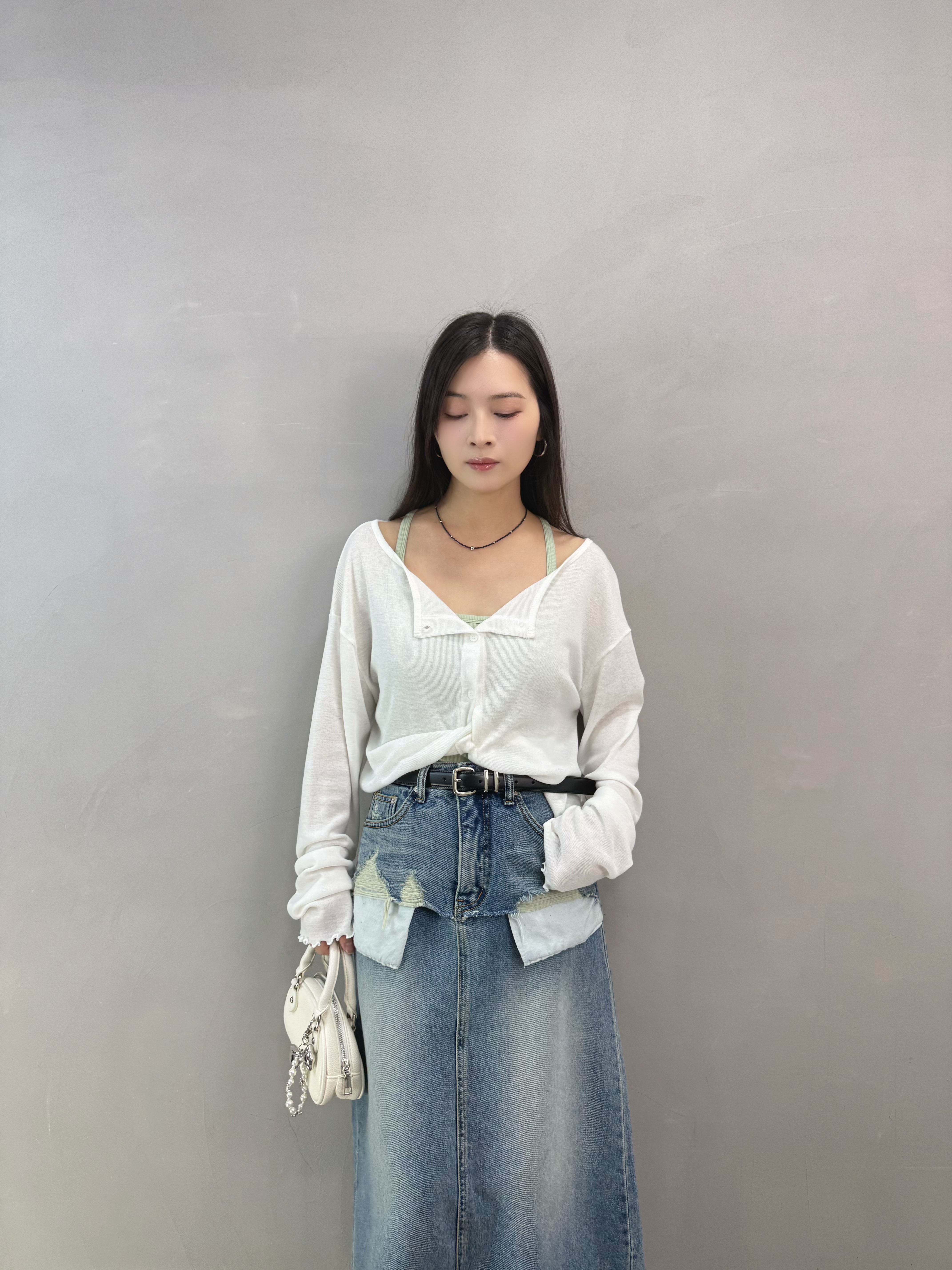 F06 兩著木耳邊外套仔