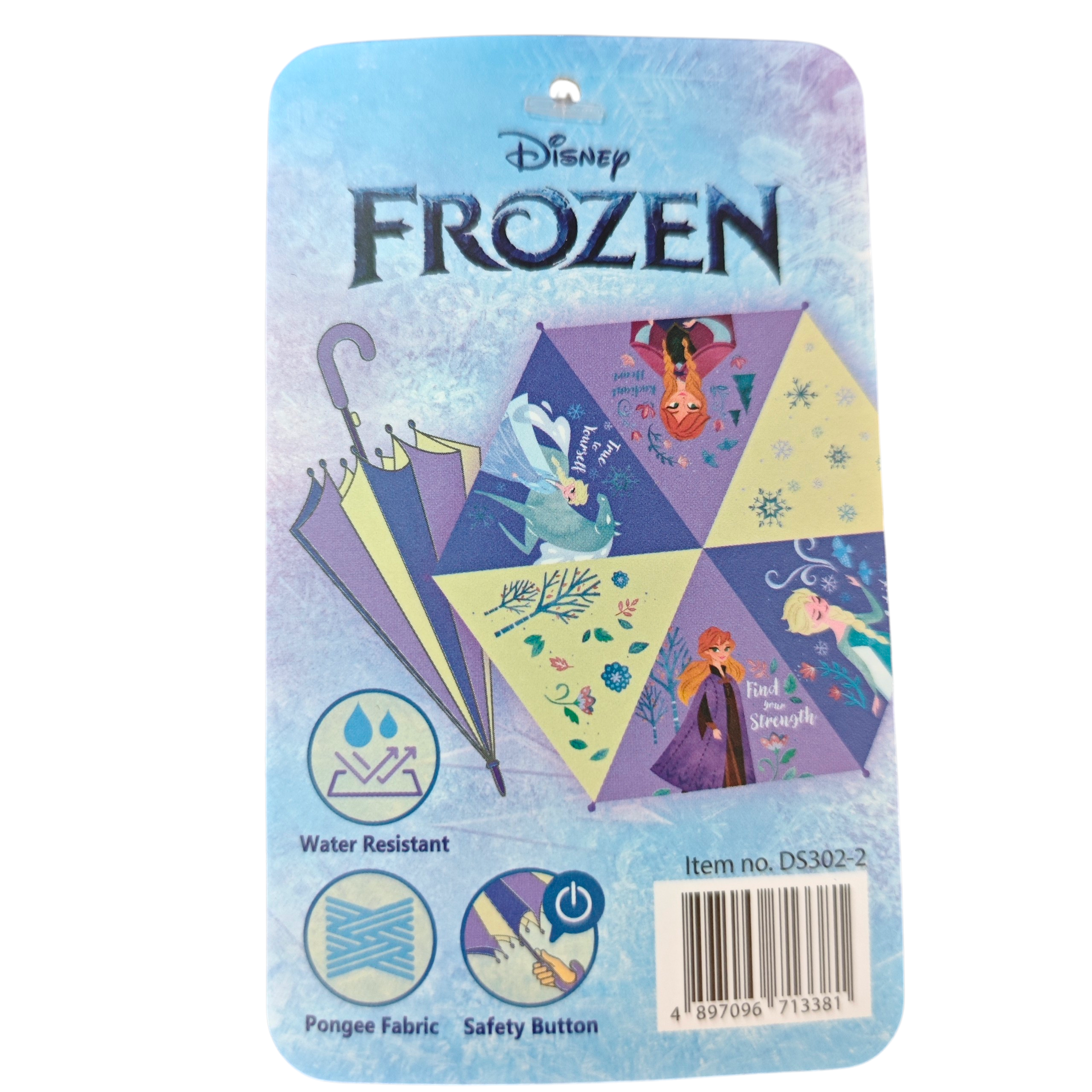 vBuy兒童雨季必備 Frozen 冰雪奇緣直遮 17吋 Disney Elsa Anna 雨傘 小童雨傘 防水安全按鈕（cos1137）
