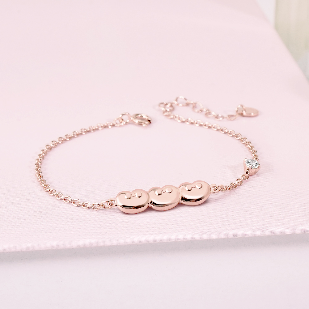 📦訂購 台灣限定 STORY 故事銀飾 Little Heart經典系列 小心臟在一起晶鑽純銀手鏈