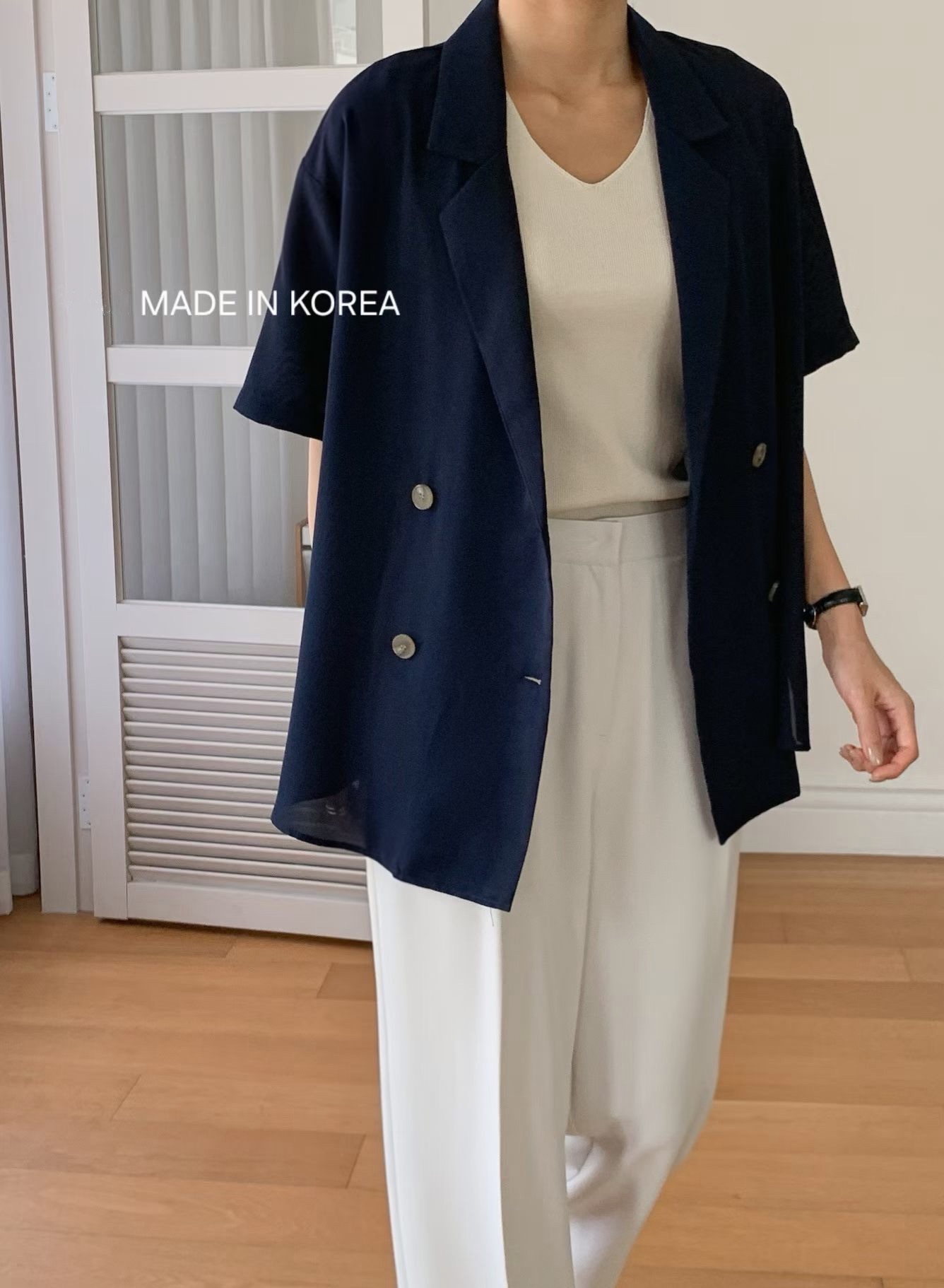 G6270 韓國🇰🇷靚料孖襟西裝外套