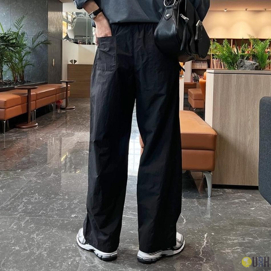【100%保證韓國直送】Ultra Thin Easy 輕量全橡筋寬版尼龍長褲 👖 [4 color] RG165859