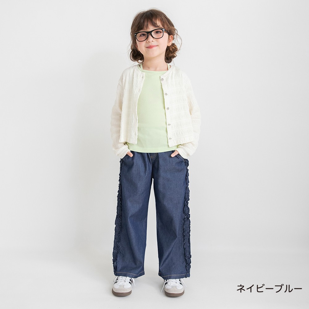 🆕【⭐訂購⭐】🌀 🇯🇵 日本直送🇯🇵 #接觸涼感 摺邊/流蘇 輕薄牛仔褲［3款選］🌀 [ELDA-0240][260526]