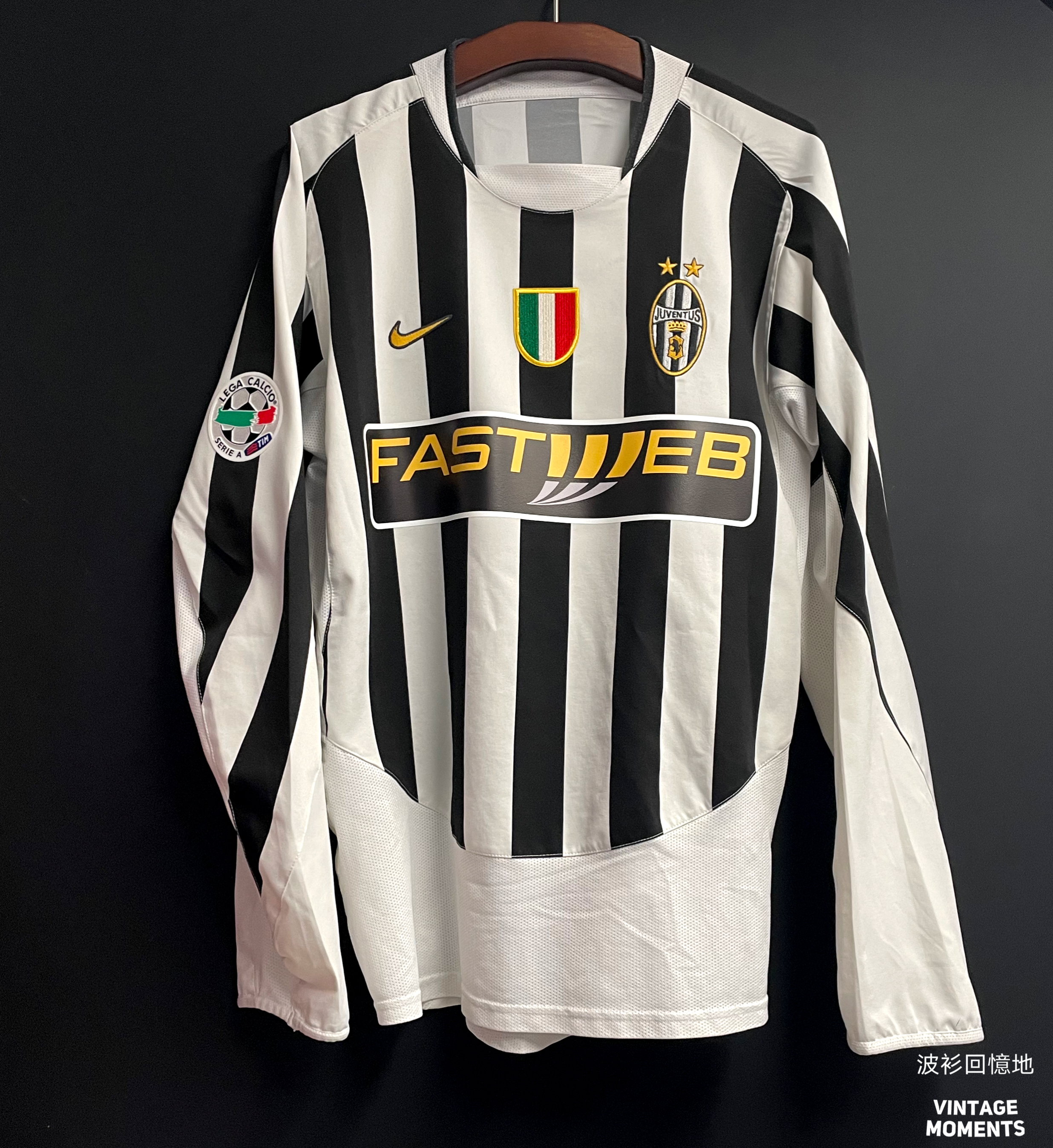 祖雲達斯03/04主場長袖 迪比亞路 JUVENTUS LING SLEEVE DEL PIERO