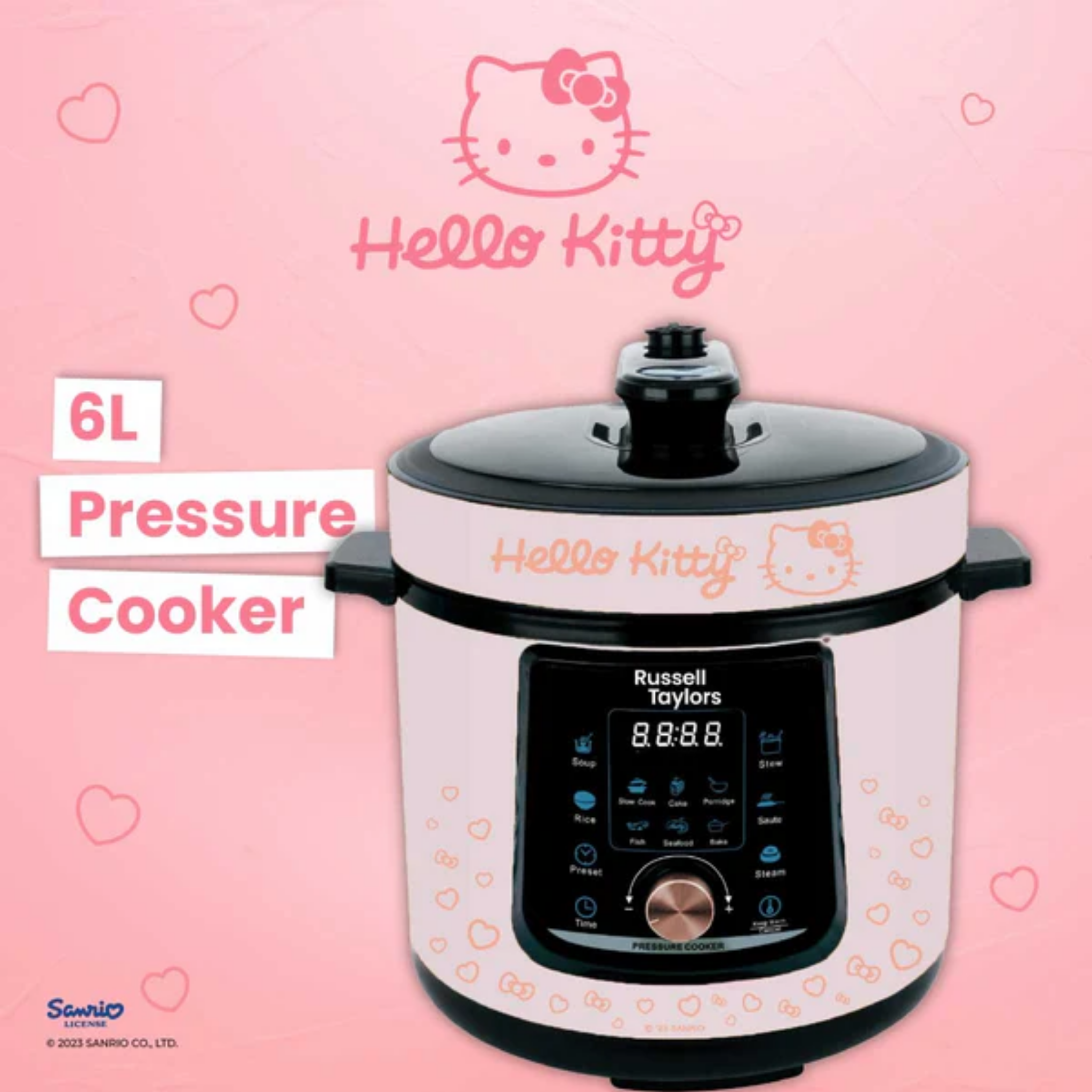 Russell Taylors 6.0L Hello Kitty Pressure Cooker (D2-HK)