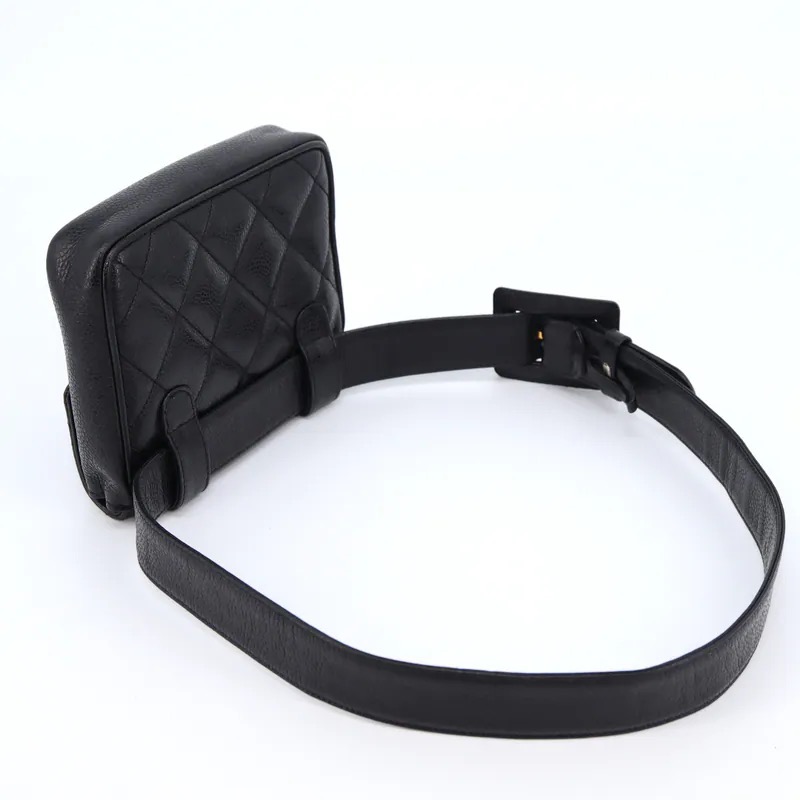 Chanel Coco Mark Matelasse Caviar Waist Bag