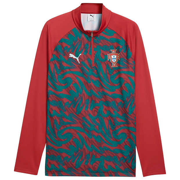 Puma Portugal 葡萄牙 2026-27 1/4 Zip 紅色賽前熱身上衣 784790 (可加印球員版贊助)