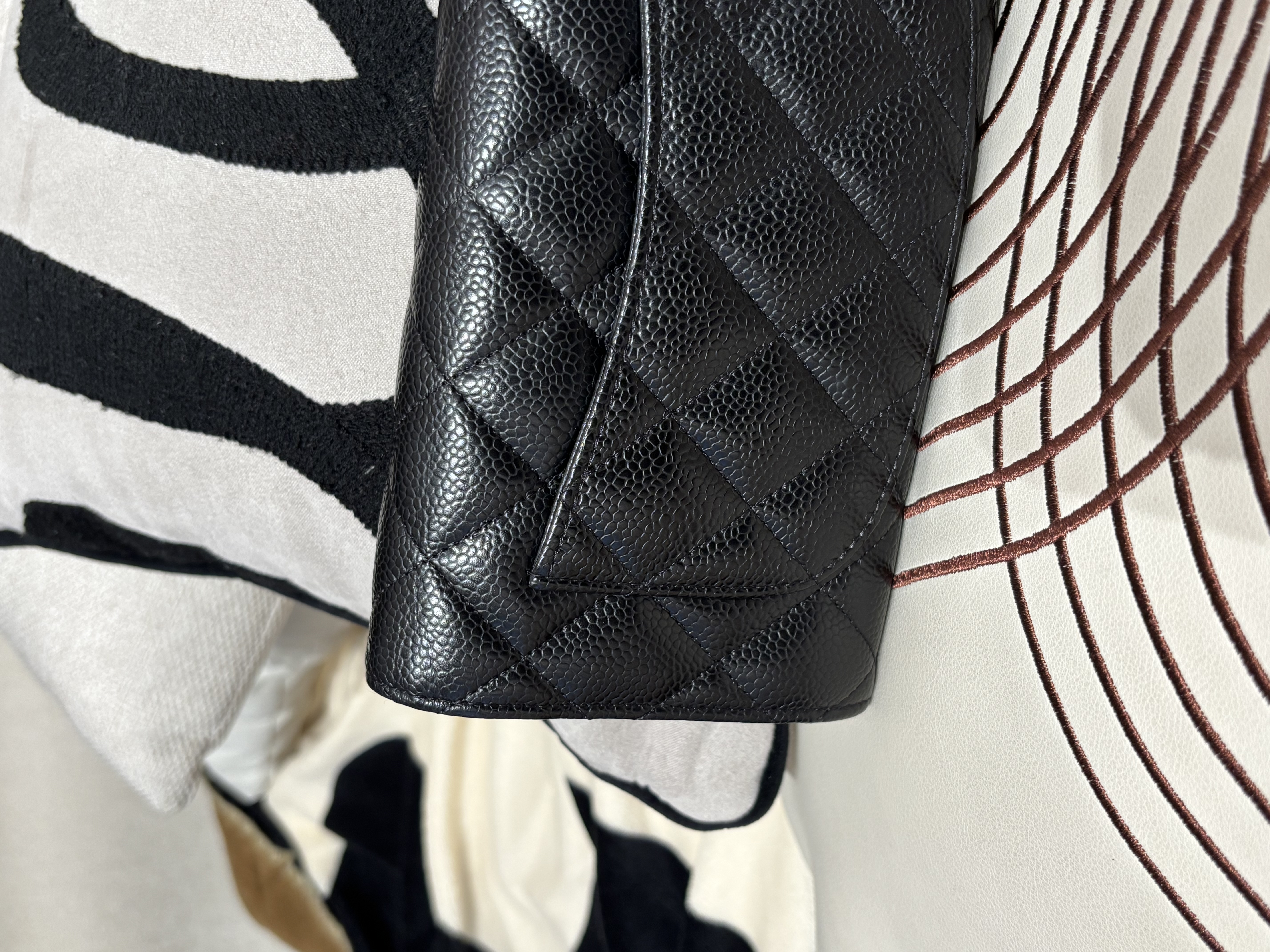 Chanel classic long wallet 黑色荔枝牛皮銀扣 