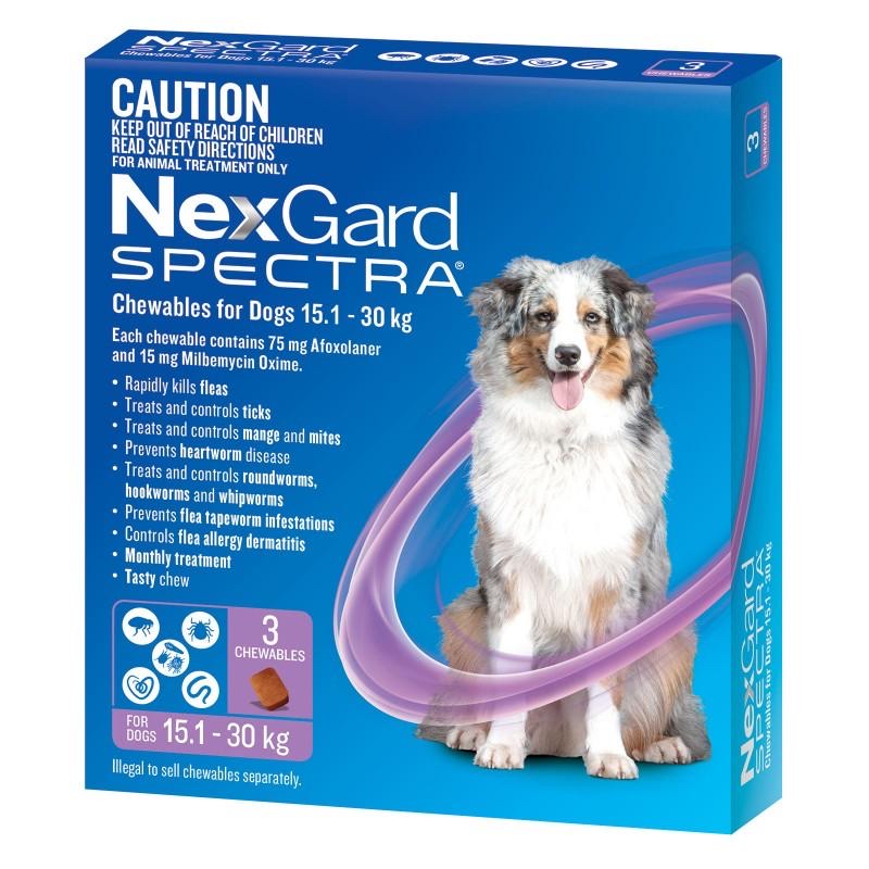 NexGard SPECTRA全方位驅蟲咀嚼片 (3粒裝)