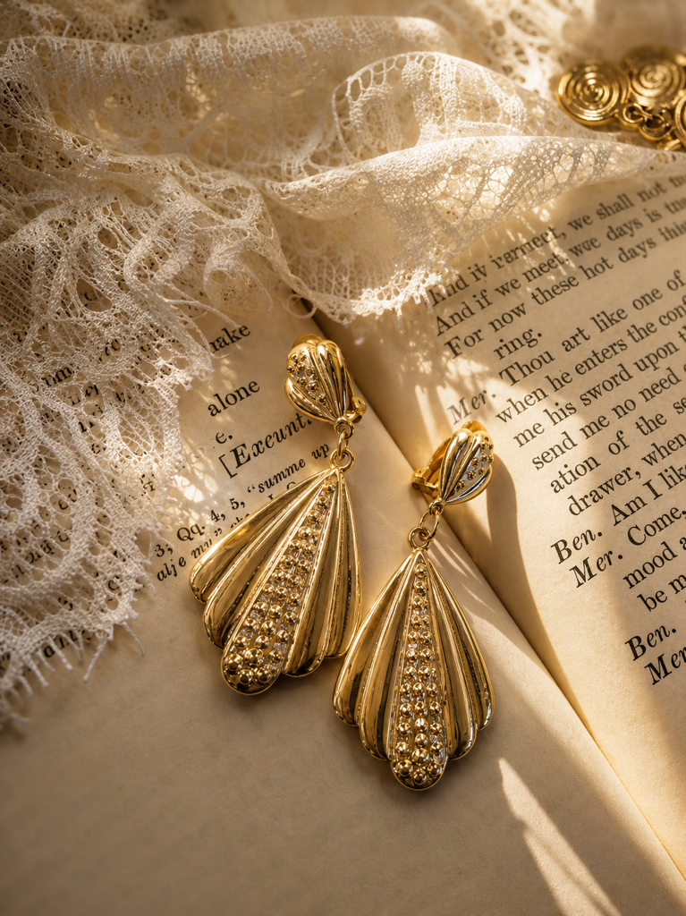 拜占庭的傾城月光 ∙ 西洋古董宮廷重工垂吊耳環系列 Byzantine Moonlight ∙ Vintage Statement Dangle & Drop Earring Collection