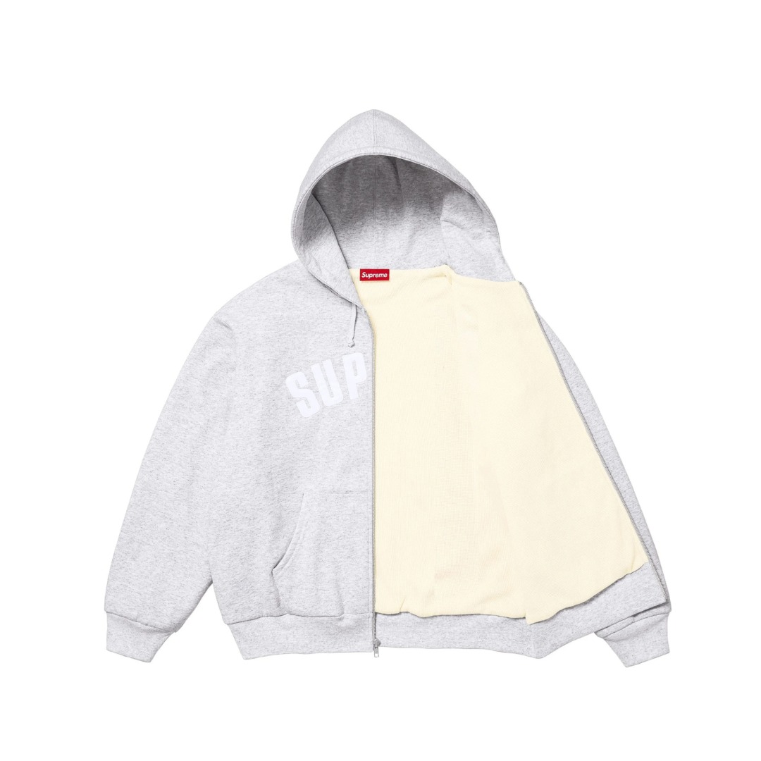 Supreme Arc Thermal Lined Zip Up Hooded Sweatshirt