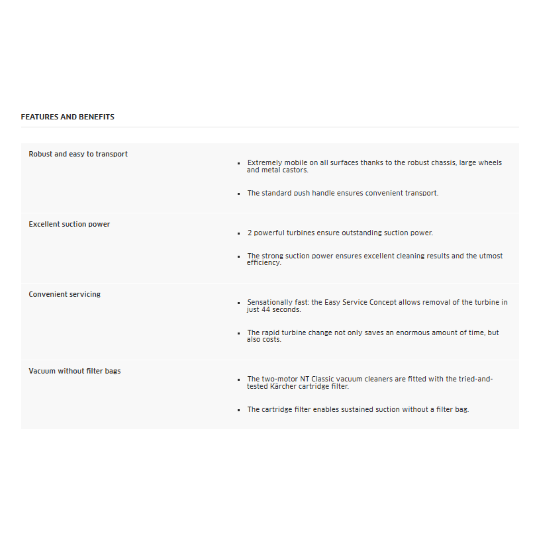 Karcher NT 70/2 Me Classic Wet & Dry Vacuum Cleaner (NT 70/2)