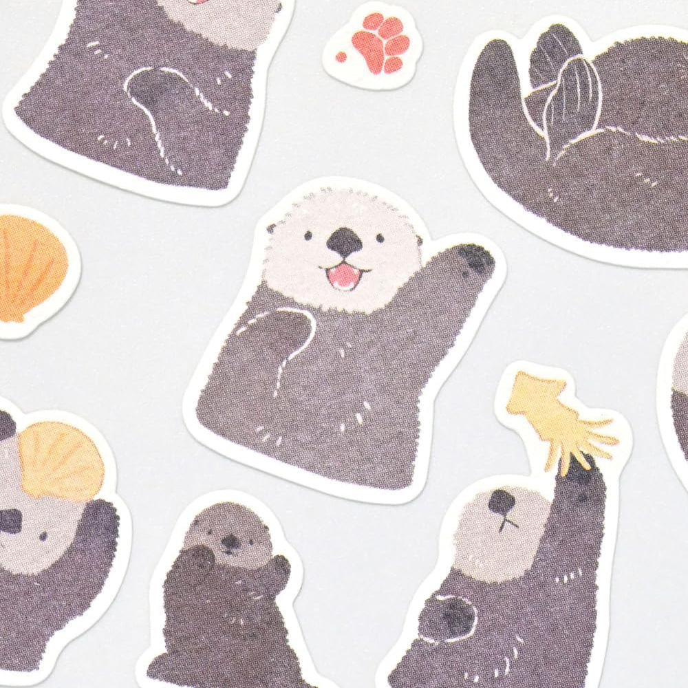 現貨｜ZOOm in Animals 海獺 日本製 貼紙 (5424116) 