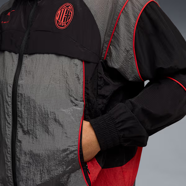 🔥 街頭潮流與紅黑軍團的熱血碰撞！PUMA x AC Milan x Slam Jam 聯名防風外套 ⚽️ 787642_05