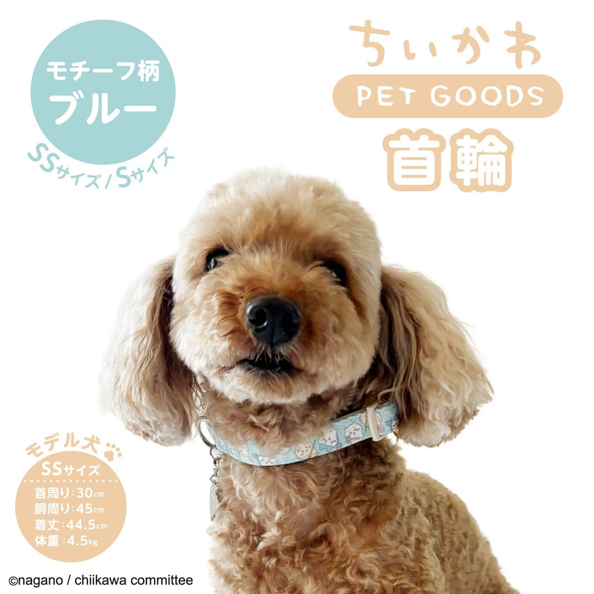 🌸 【預訂】Chiikawa 小型犬用 頸圈