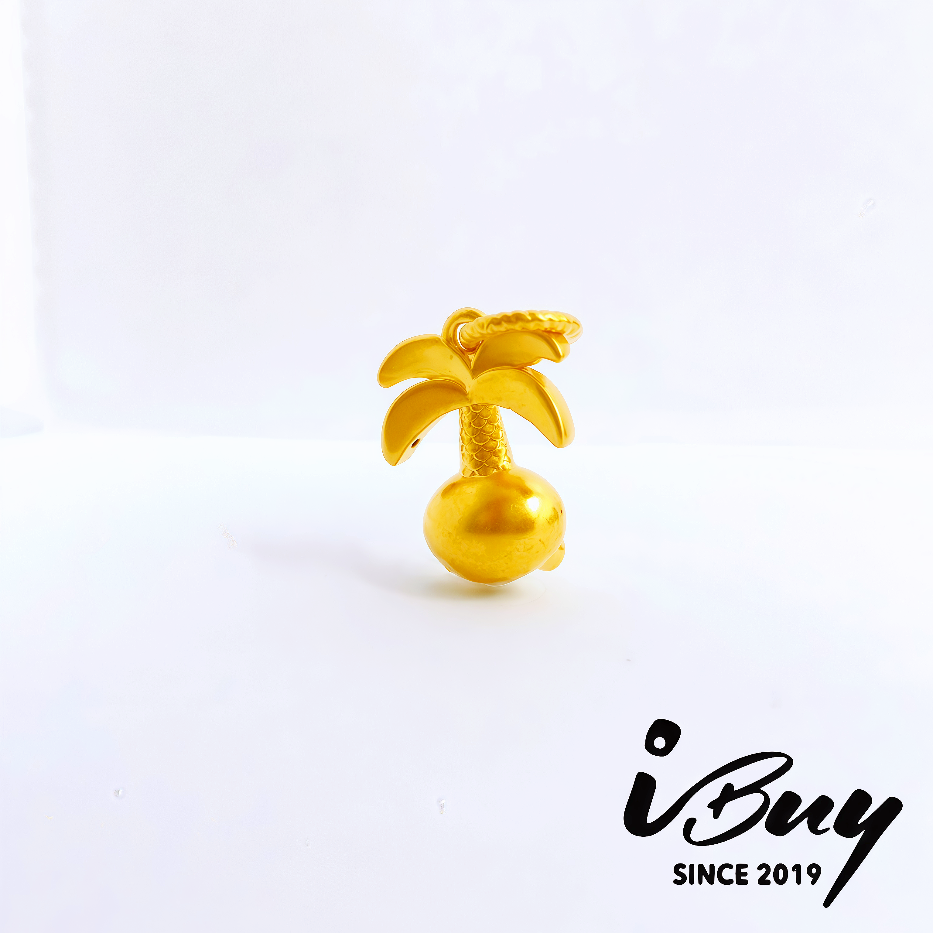 916 HARD GOLD PALM BABY CHARM 916 硬金 椰树宝宝串咀