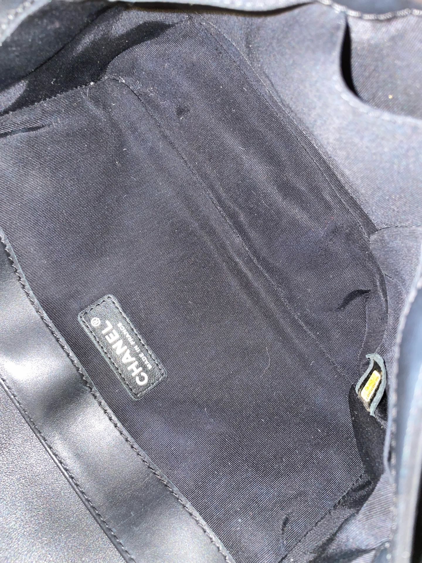 【預訂貨品】Chanel黑銀漆皮Leboy