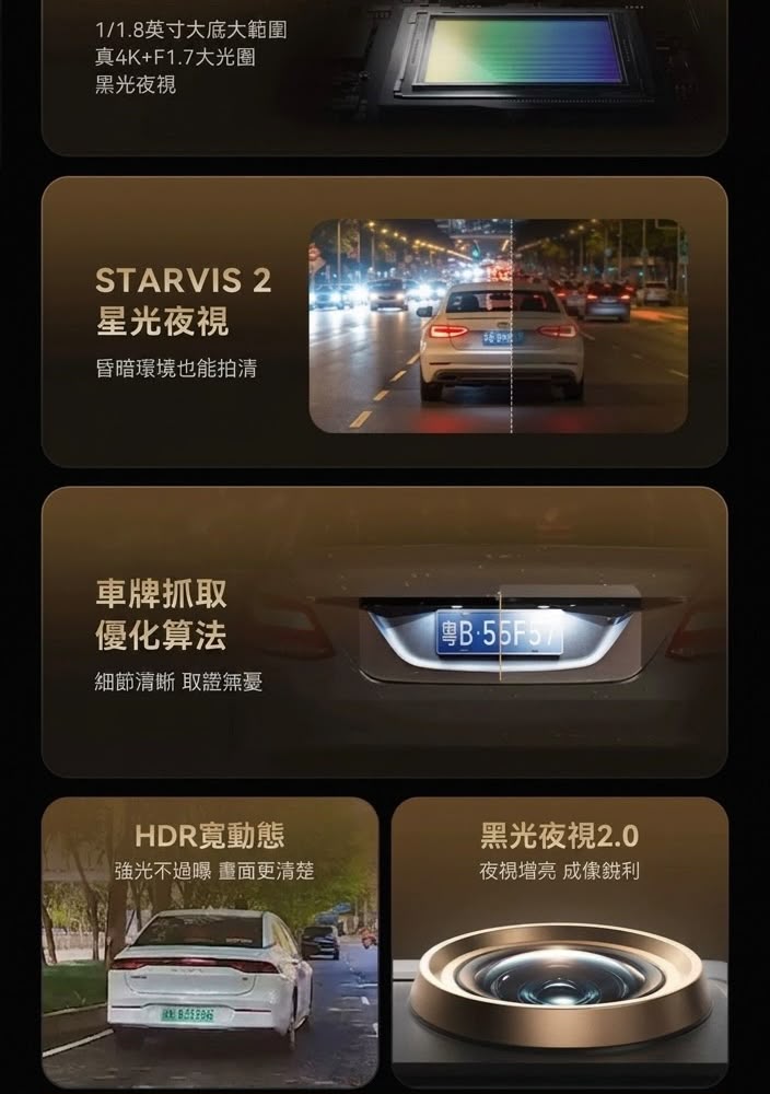 盯盯拍 DDPAI Z90 Max 行車紀錄器 前後內三車cam (預購產品)