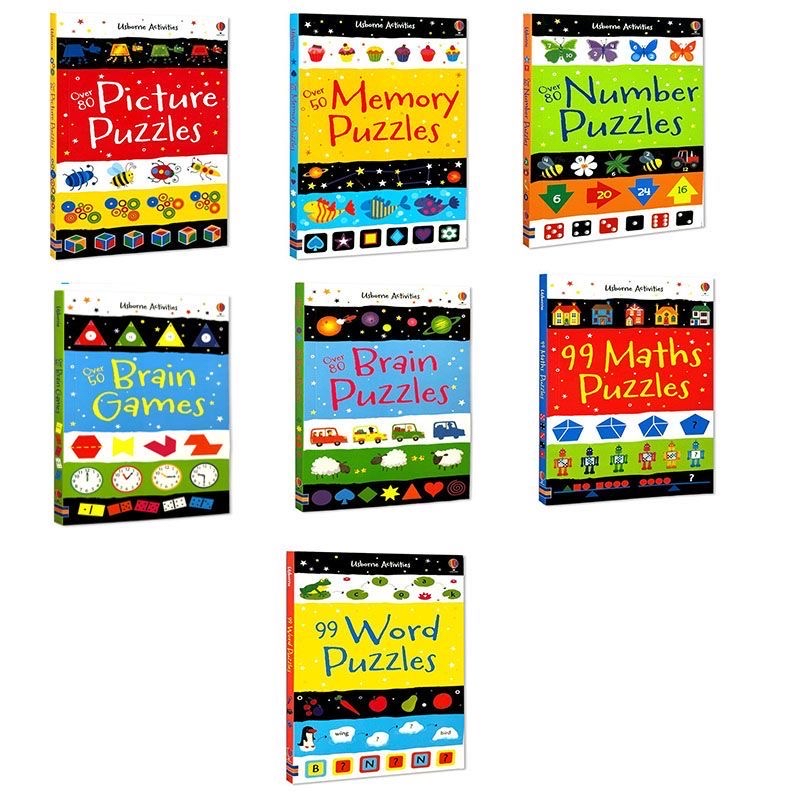 Picture Puzzles：Usborne（出版社） · Memory Puzzles、Number Puzzles、Brain Games、Brain Puzzles、99 Maths Puzzles、99 Word Puzzles：Usborne 旗下編撰，Simon Tudhope ， Various 編著