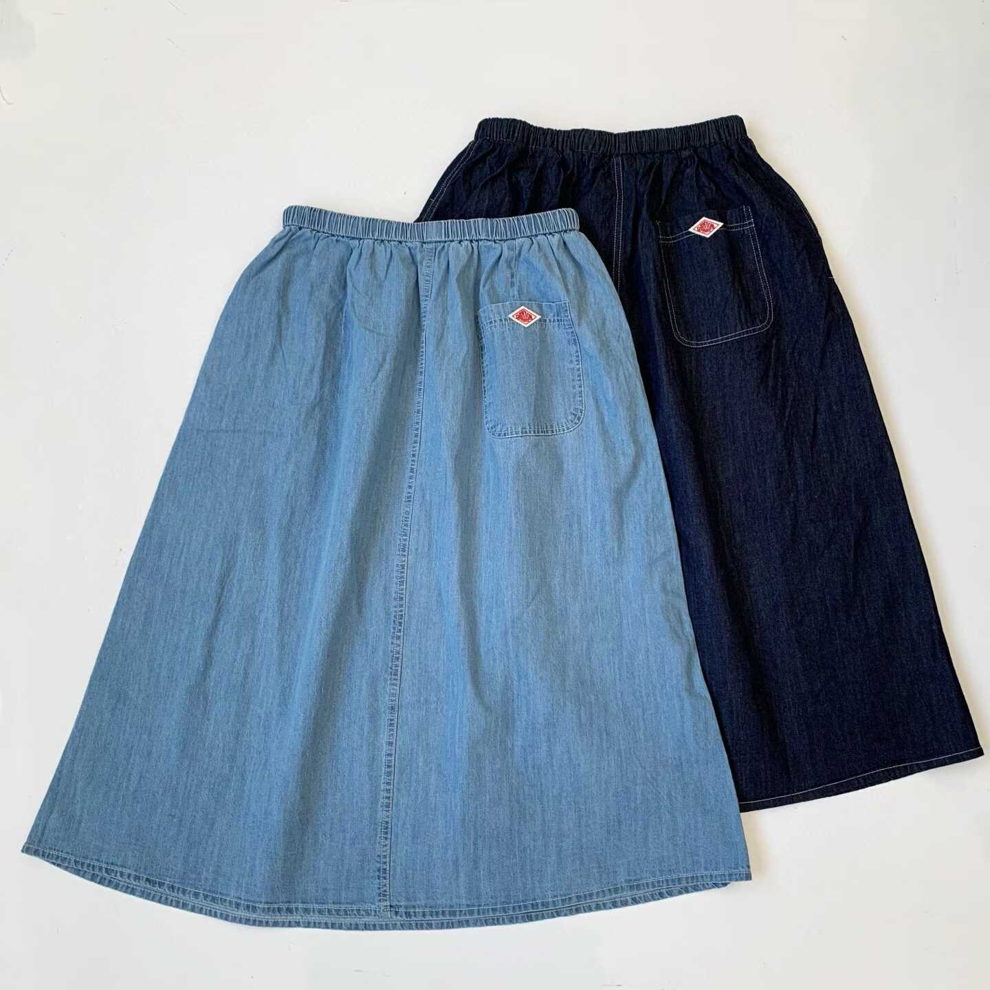 預訂 Danton鬆緊腰休閒牛仔裙 [貨號26A1410]