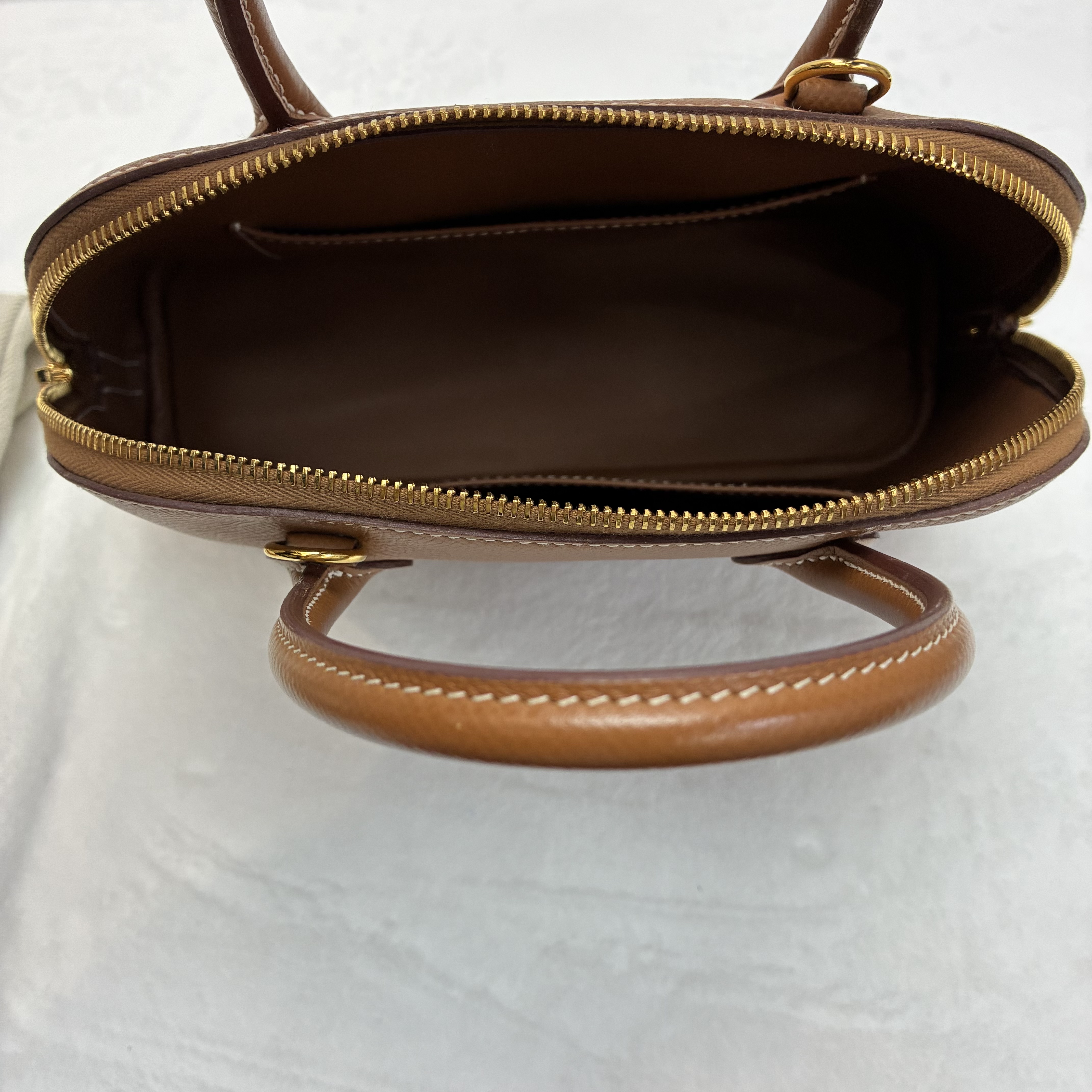 Hermes Bolide 25 金棕色金扣 EC皮