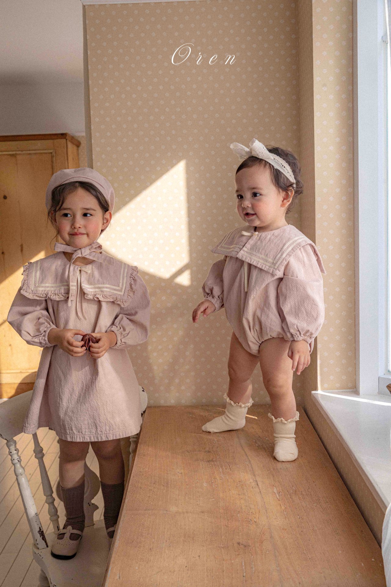 水手風 Jumpsuit / 連身裙 / 套裝 / 帽