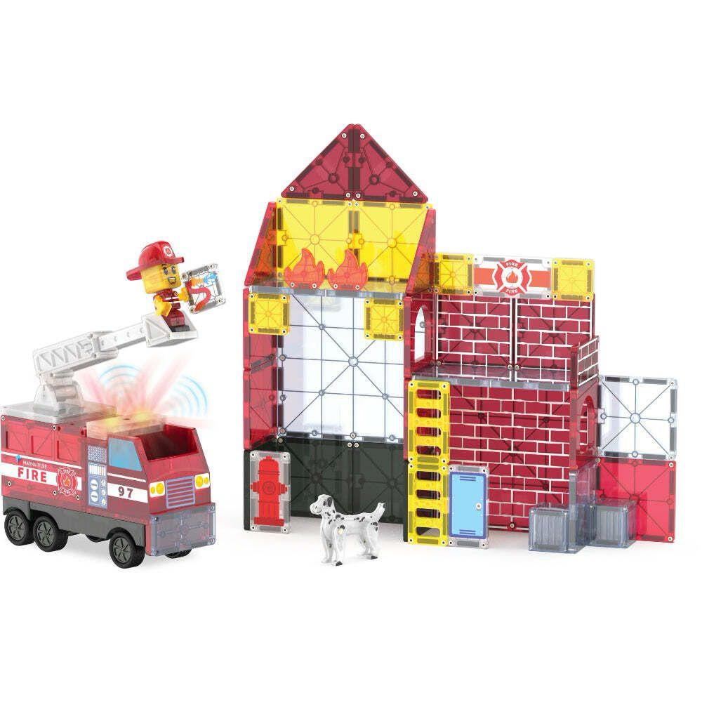 Magna-Tiles - 磁力積木消防局套裝 50 件組