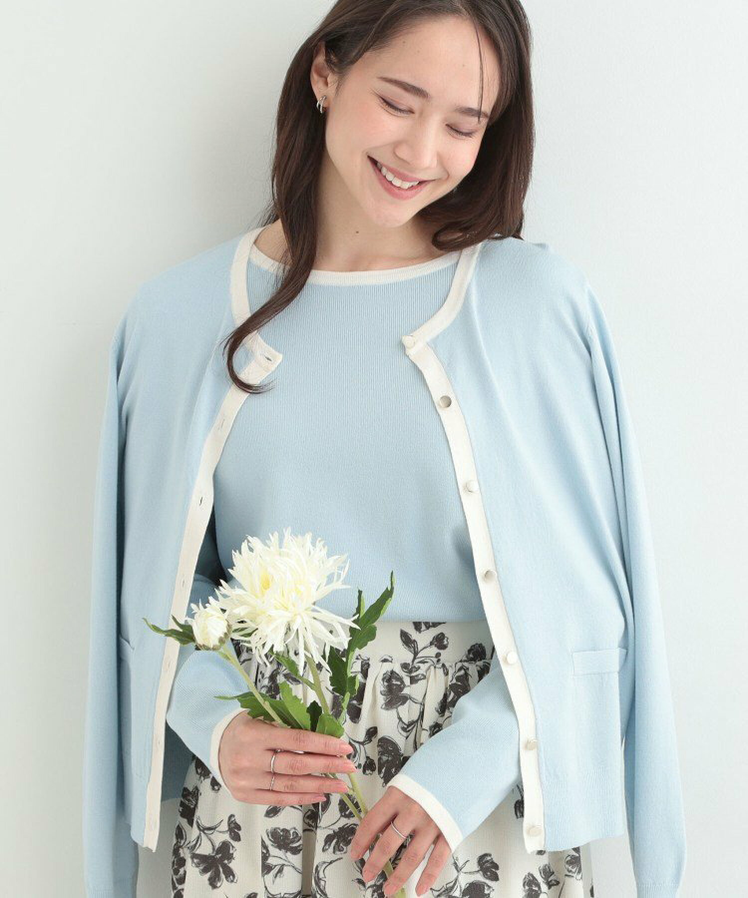 🆕【⭐訂購⭐】  🇯🇵日本直送 🌀SHOO・LA・RUE金屬鈕扣 配色 優雅 圓領針織外套［4款選］🌀 [ELCA-0078][260323]