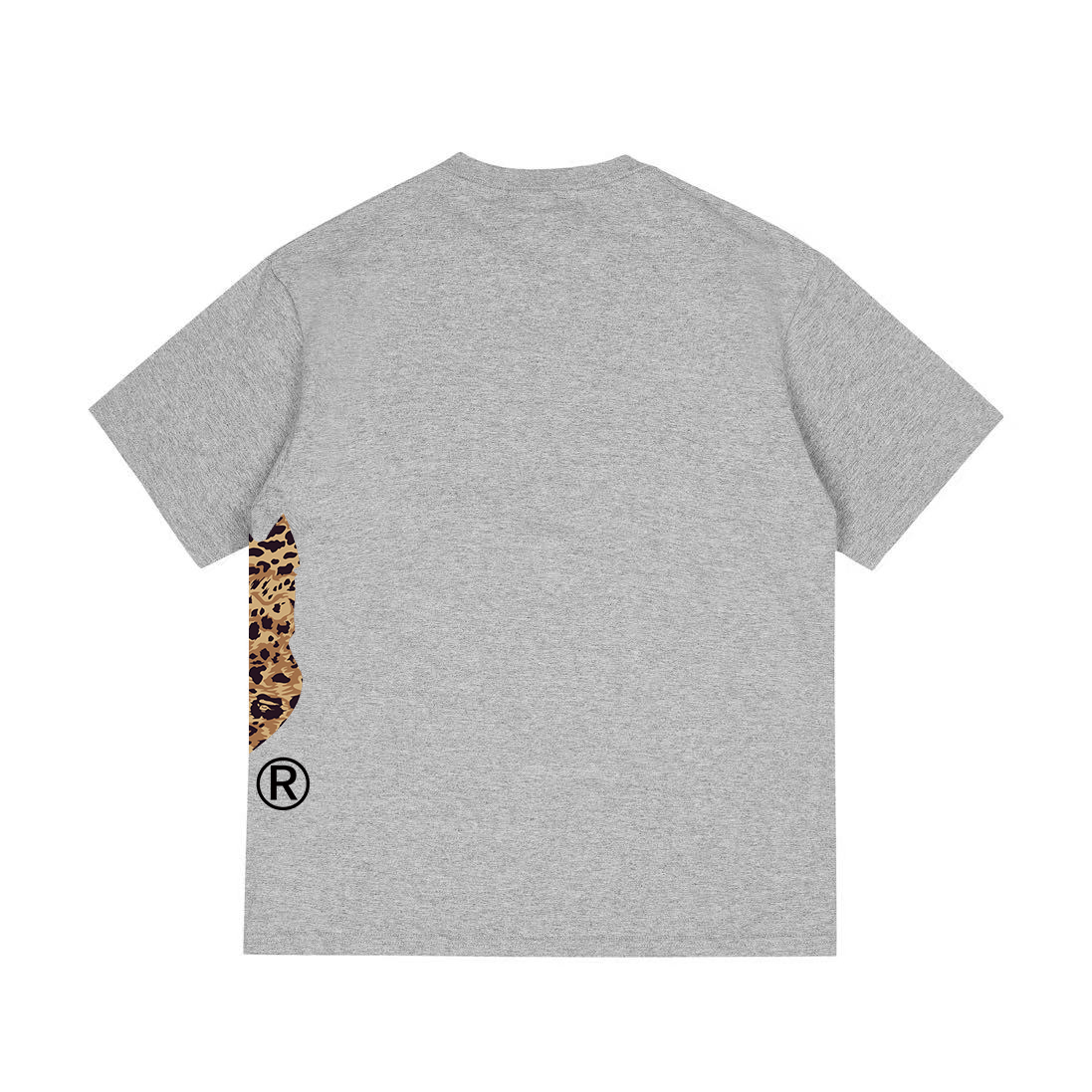 Bape Wild Leopard Pattern Ape Head Relaxed Fit Tee