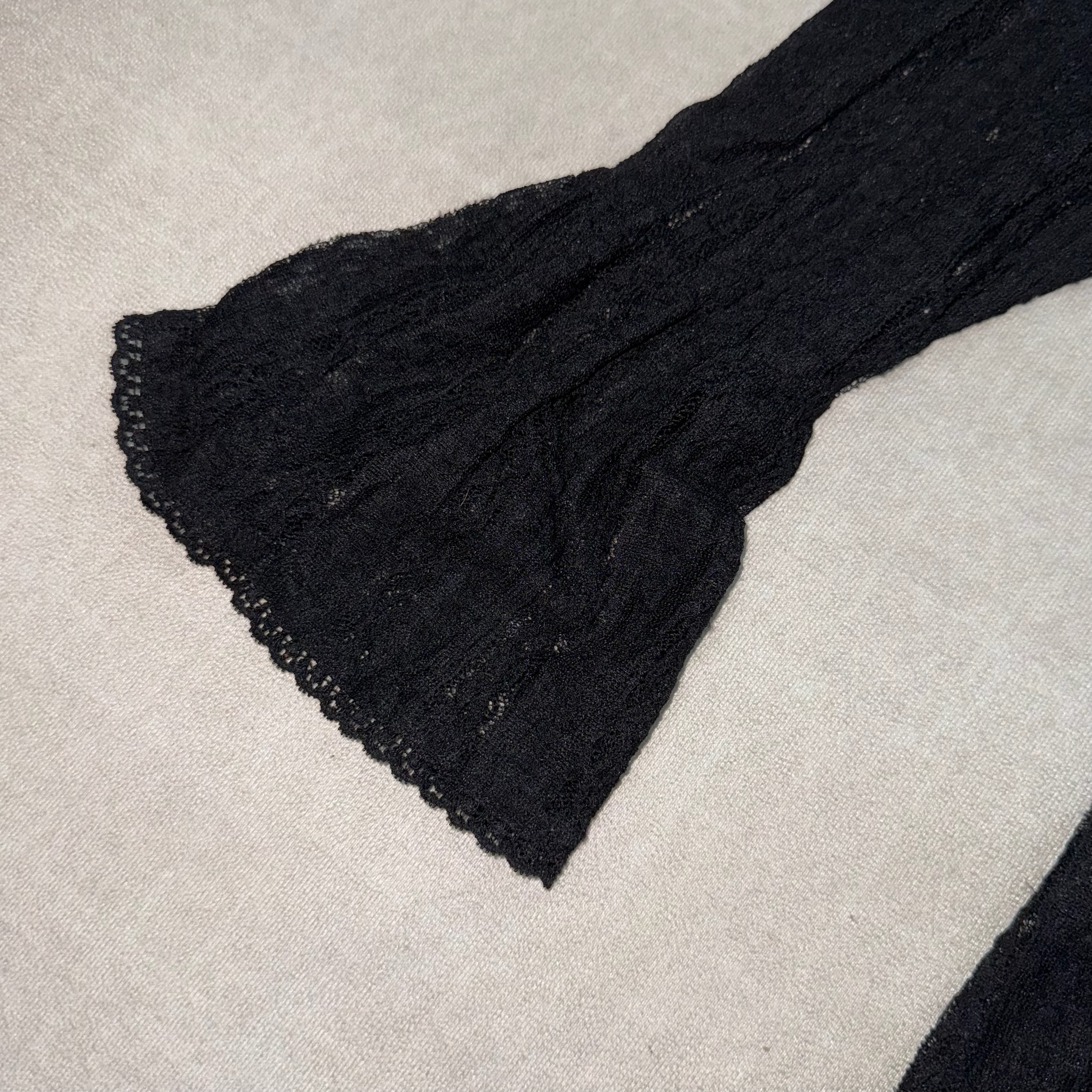 Textured Velvet Flare SleeveTop